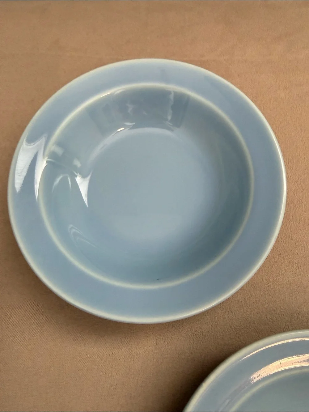 Vintage Lu-Ray Pastels Bowl - Set of 4 - Small Berry Dish Light Blue USA Easter